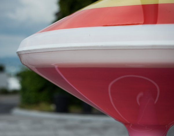 Spinning top - Public art for traffic circle - Horgen